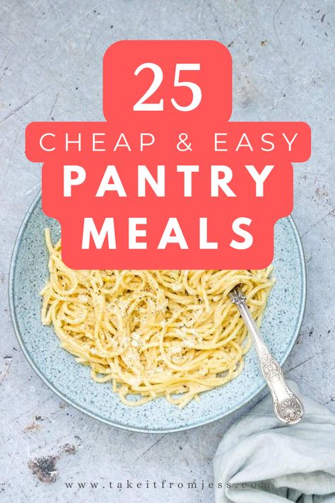 Get creative with your pantry staples! Try these 25 easy and delicious meal ideas that are perfect for any night of the week. Pantry Staples Recipes, Pantry Dinner, Angel Hair Pasta Recipes, Staple Recipes, Pantry Meals, Sweet Potato Patties, Vegan Pantry, Potato Patties, Homemade Spaghetti