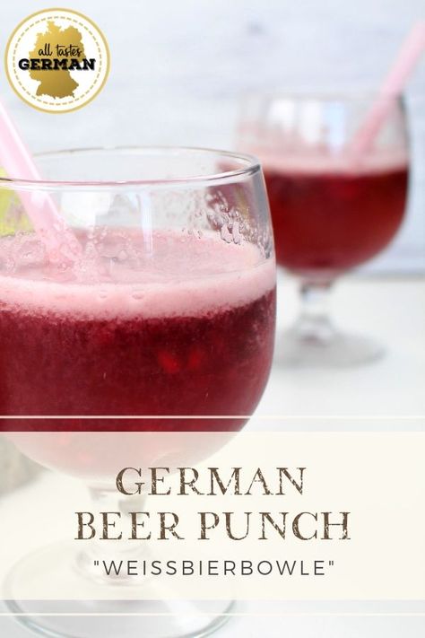 German Punch Recipe, Beer Punch Recipes, Oktoberfest Alcoholic Drinks, German Party Food Oktoberfest, German Mixed Drinks, Octoberfest Tablescapes, Easy Oktoberfest Party Food, German Alcoholic Drinks, German Cocktails Recipes