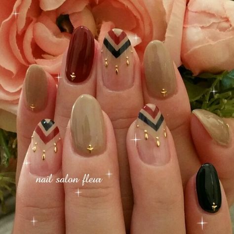 Pocahontas Nail Art / 2016 Autumn Winter Nail art design Winter Nails Sparkly, Princess Nail Art, Silhouette Nails, Nails Sparkly, Coffin Nail Designs, November Nails, Autumn Design, Japanese Nail Art, Japanese Nails