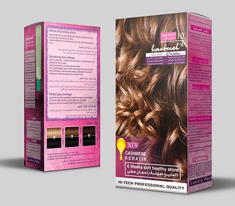 Lactuel hair dye on Behance Color Packaging Design, Hair Dye Box, Color Packaging, Color Box, Hair Dye, Box Design, Dyed Hair, Packaging Design, Hair Color