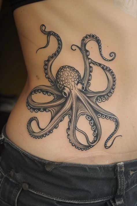 Octopus Tattoo Design Ideas Dumbo Octopus Tattoo, Feminine Octopus Tattoos, Tattoo Ideas Octopus, Octopus Tattoo Design Sketches, Octopus Tattoo Stencil, Octopus Tattoos For Women, Octopus Tattoo Designs, Nautical Tattoos, Dandelion Tattoo Design