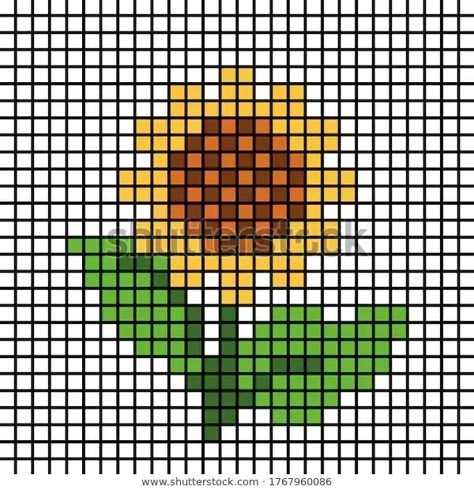 Cross Stitch Patterns For Beginners, Cross Stitch Sunflower, Sunflower Mosaic, Tiny Cross Stitch, Small Cross Stitch, Cross Stitch Love, Pola Kristik, Cross Stitch Patterns Flowers, Mini Cross Stitch