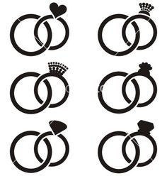 Wedding Ring Graphic, Icon Black Background, Wedding Ring Icon, Wedding Ring Vector, Ring Vector, Wedding Ring Clipart, Wedding Vector Art, Ring Logo, Symbol Drawing