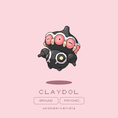 Claydol ✨ This Ground/Psychic-type Pokémon is a living archaeological marvel. Originating from a clay figurine created by an ancient civilization over 20,000 years ago, Claydol uses its telekinetic powers to levitate and move. With its ability to shoot powerful beams and protect itself with psychic barriers, it’s an ancient guardian full of mystery and power! 🛡️🔮 #Pokémon #Claydol #PokéPixelVzla #PixelArt #AncientGuardian #PokémonArt #Gaming #AnimeArt #PixelArtist #PokémonCommunity Claydol Pokemon, Telekinetic Powers, Ancient Civilization, Type Pokemon, Clay Figurine, Ancient Civilizations, Pokemon Art, Psychic, Pixel Art