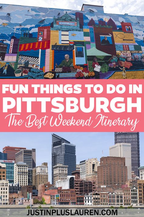 If you're planning a trip to the Steel City, here are the most fun things to do in Pittsburgh that you'll love! From craft beer & distilleries to the arts and culture scene, there are so many great Pittsburgh attractions and activities to enjoy. Plus, I'll teach you some interesting quirks about life in Pittsburgh. Pittsburgh Places To Visit, Day Trips From Pittsburgh, Weekend In Pittsburgh, Pittsburgh Things To Do, Things To Do In Pittsburgh Pa, Pittsburgh Activities, Pittsburgh Travel, Things To Do In Pittsburgh, Pittsburgh Food