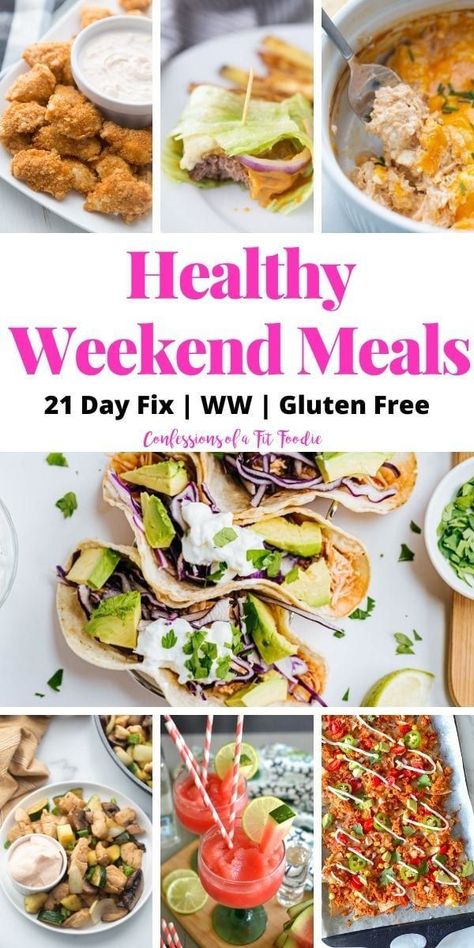 Weekend Meal Ideas, Healthy Weekend Meals, Confessions Of A Fit Foodie, Healthy Cocktail Recipes, 21 Day Fix Breakfast, 21 Day Fix Diet, Stuffed Peppers Healthy, Crockpot Breakfast Casserole, Weekend Dinner