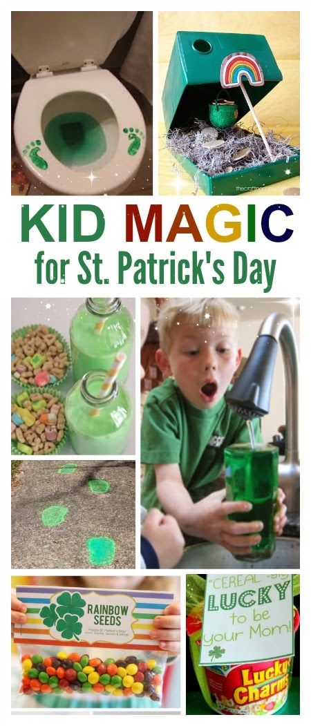 KID MAGIC: 10 Simple ways to make St. Patrick's Day magical for kids- I love these ideas! St Patricks Day Crafts, St Patties, St Patricks Day Crafts For Kids, St Patrick Day Activities, Saint Patties, St Paddys, St. Patricks Day, St Patrick's Day Crafts, St Pats