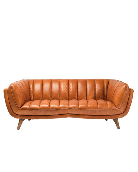 Sofá Bruno | LA OCA La tienda de decoracion donde comprar los mejores muebles de diseño y articulos para el hogar Retro Leather Sofa, Art Deco Leather Sofa, Leather/fabric Sofa, Sofa Bed Mechanism, Vintage Tan Leather Sofa, 3 Seat Sofa Bed, 70s Sofa Leather, Timeless Sofa, Vintage Couch