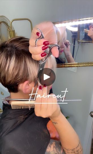 Fresh cut vibes! 💇✂ Deets ⬇️It's been 3 months since my last haircut, but I crammed the entire transformation into this 60-second Reel for you. Save and share with your stylist for haircut inspiration! 💇‍♀️▪️Nape clippered with guard 5 with clipper lever extended to make the length of 5.5▪️Sides undercut with guard 6 extended to 6.5▪️I took a fair amount of length off the top leaving the crown around 3” with gradual length as you get to the 5” fringe. ▪️Thinning shears help blend everything and give a more lived in haircut vibe.▪️Used the feather Razor to clean up the edges while leaving them soft. ▪️If you are dry cutting like I did make sure your hair is clean and straight. The undercut on the sides is asymmetrical with one side being higher and the higher side is more clean cut around Lived In Haircut, Sides Undercut, The Undercut, Thinning Shears, Haircut Inspiration, Fresh Cut, Clean Cut, Undercut, Hair Cut