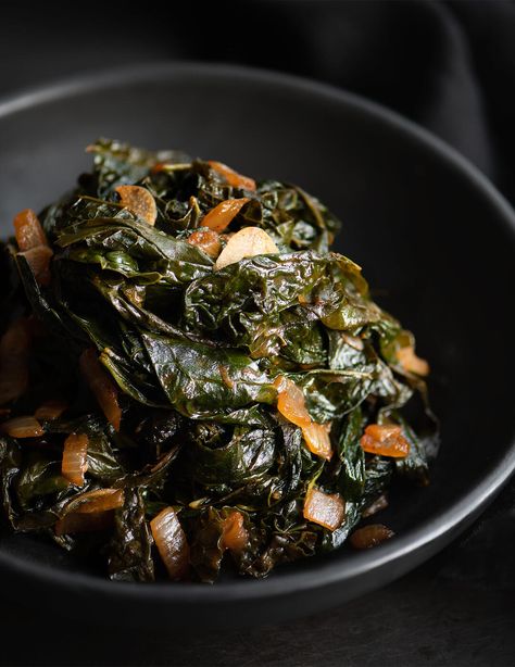 Gjelina's Braised Tuscan Kale (Cavolo Nero) | Chic Eats Cavolo Nero Recipe, Santa Monica Farmers Market, Braised Kale, Tuscan Kale, Homemade Chicken Stock, Rainbow Chard, Kale Recipes, Salad Spinner, Beet Greens