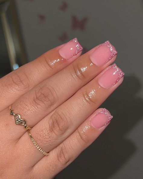 Pink Acrylic Nails Designs, Short Pink Acrylic Nails, Nails Designs Ideas, Trendy Nail, Pink Acrylic, Pink Acrylic Nails, Nails Designs, Nails Ideas, School Days