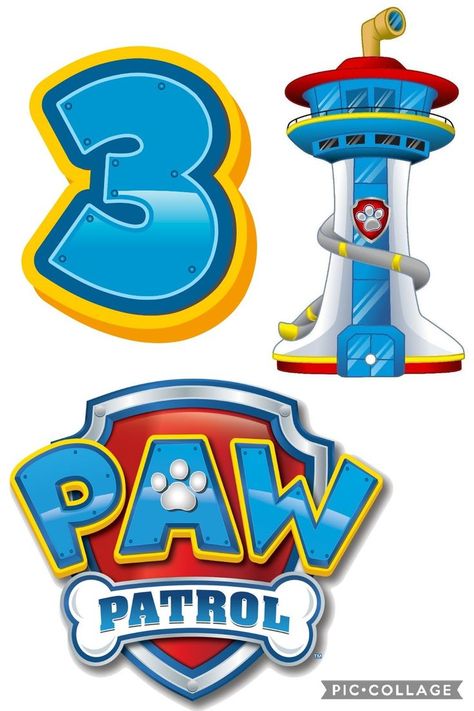 Paw Patrol Topper Printable, Pow Patrol Cake Topper Printable, Paw Patrol Birthday Treat Bags, Chase Paw Patrol Party Ideas, Pow Patrol Birthday Theme, Paw Patrol Cake Topper Printable, Paw Patrol Printable Cake Topper, Tortas Paw Patrol, Paw Patrol Toppers