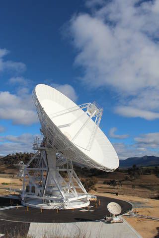 Deep Space Station – 36 (DSS-36) in Canberra, Australia became operational on October 1. Radio Telescope, Sardinia Italy, Solar Generator, Telescopes, Deep Space, Antennas, Picture Library, Sardinia, Photo Mugs