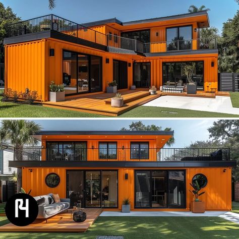 Curious about Shipping Container Home Cost? Explore expenses influenced by size, design, and location for your sustainable living investment. Container Home Exterior, Conex Box, Shipping Container Homes Cost, Unique Small House Plans, Container Homes Cost, Mini Homes, Sea Container Homes, Container Cafe, Diy Cabin