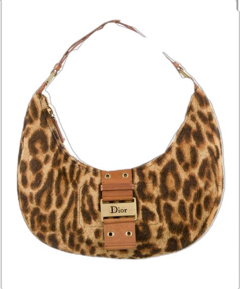 Vintage Dior Bag, Leopard Purse, 2000s Clothing, Leopard Bag, Dior Saddle, Hippie Bags, Sunglass Chain, Fancy Bags, Vintage Purses