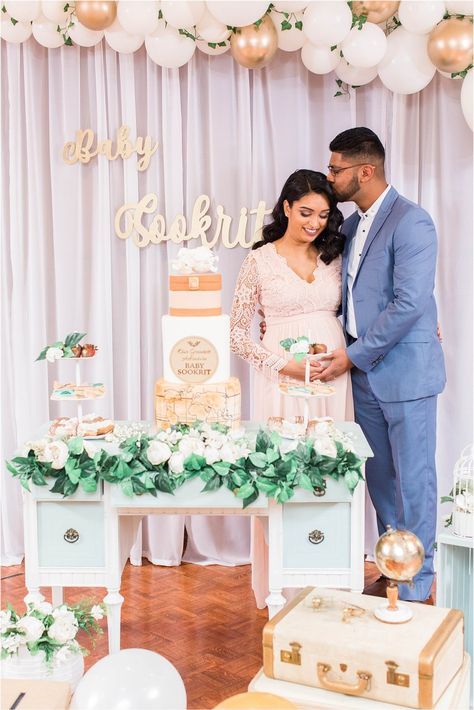 Jewella’s Travel Themed Baby Shower | Photography by Azra Travel Themed Baby Shower, Maternity Couple, Maternity Photography Poses Outdoors, Travel Baby Shower Theme, Baby Shower Pictures, Shower Photography, Travel Baby Showers, Maternity Photography Poses Couple, Shower Pics