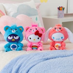 Gift yourself! 😍Sponsored Hello Kitty X Care Bears, Hello Kitty Care Bear, Hello Kitty Plushies, Grumpy Bear, Care Bears Plush, Cheer Bear, Friends Valentines Day, Hello Kitty Dress, Hello Kitty Toys