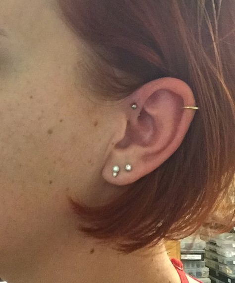 forward helix <3 Forward Helix And Helix Piercing, Forward Helix Piercing, Forward Helix, Helix Piercing, Ear Piercing, Shiny Things, You Are Beautiful, Helix, Piercing Jewelry