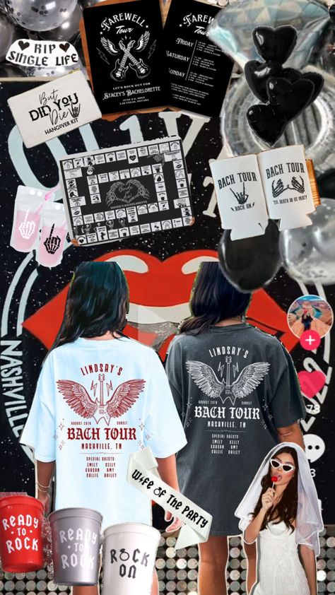 Biker Theme Bachelorette Party, Ratchet Bachelorette Party Ideas, Bach Tour Bachelorette Party, Fleetwood Mac Bachelorette Party, Rock On Bachelorette Party, Tomboy Bachelorette Party, Heavy Metal Bachelorette Party, Candy Bachelorette Party, Bachelorette Nightly Themes