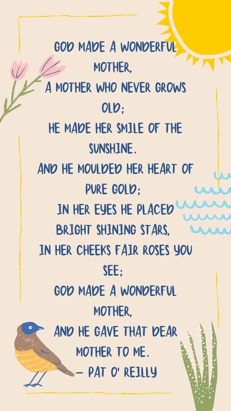 Be inspired with this beautiful Christian mother's day poem and 9 other inspiring and faith building poems for moms! Christian Mothers Day Quotes, Mother’s Day Poems, Mother’s Day Poem, Christian Mothers Day Poems, Mothers Poem, Mothers Day Christian, Mothers Day Poem, Godly Mother, Types Of Poems