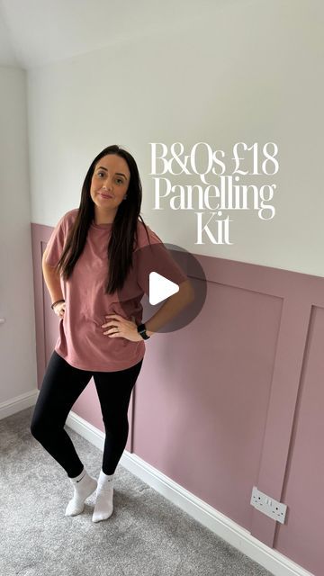 Fay Ricketts-Mahon on Instagram: "B&Qs Panelling Kit is a cheap way to transform a room, only £18!   Serens bedroom transformation is looking so beautiful! I can’t wait for all the furniture to arrive!   @bandq_uk  @valsparpaintuk   #farrowandball #farrowandballcinderrose #cinderrose #bedroom #teenbedroom #childrensbedroom #bedroomdecor #bedroominspo #bandq #bandqit #teenbedroomideas #childrensbedroomdecor #diy #decor #renovation #home #homedecor #homeinspo #panelling #panellingwalls #panellinginspo" Box Room Panelling, Diy Bedroom Paneling, Paneling Behind Bed, Wood Paneling Bedroom, Panelling Behind Bed, Cinder Rose Farrow And Ball, Bedroom Panelling, Bedroom Transformation, Childrens Bedroom Decor