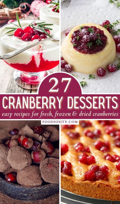 Fresh Cranberry Recipes Gluten Free, Frosted Cranberries Recipe, Christmas Dessert Cranberry, Thanksgiving Dessert Cranberry, Cranberry Trifle Desserts, Cranberry Apple Dessert Recipes, What Can I Make With Fresh Cranberries, Cranberry Pastry Recipes, Cranberries In The Snow Dessert