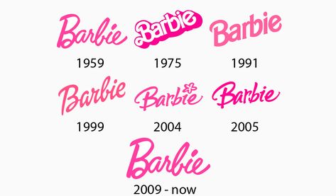 evolución del logo de barbie Urban Logo, History Meaning, Logo Evolution, Barbie Logo, Trendy Logos, Logo Font, Logo Creation, Logo Sign, Luxury Logo