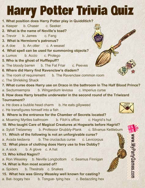 Free Printable Harry Potter Trivia Quiz with Answer Key Harry Potter Printable Games Free, Harry Potter Club Activities, Harry Potter Mad Libs, Harry Potter Quiz Printable, Harry Potter Games Printable, Harry Potter Bingo Free Printable, Harry Potter Jeopardy, Harry Potter Trivia Questions Printable, Harry Potter Trivia Questions And Answers