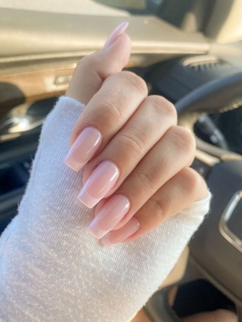 Healthy Natural Nails, Pink French Manicure, Pink French Tip, Work Nails, Pink French, Classy Acrylic Nails, Acrylic Nails Coffin Short, Nails Fashion, Pink Acrylic Nails