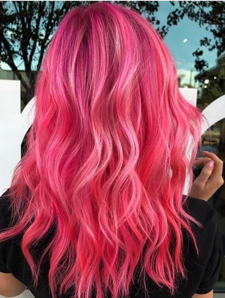 30 Pretty in Pink Hair Colors and Styles We Love - Color - Modern Salon Red Dip Dye Hair, Hair Colors And Styles, Red Copper Hair Color, Pink Looks, Pink Hair Dye, Dip Dye Hair, The Color Pink, Blonde With Pink, Hair Color Purple