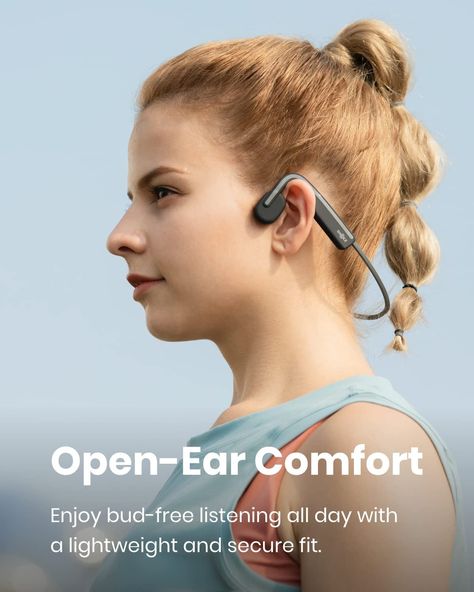 Amazon.com: SHOKZ OpenMove - Open-Ear Bluetooth Sport Headphones - Bone Conduction Wireless Earphones - Sweatproof for Running and Workouts, with Sticker Pack (Grey) : Electronics On Ear Earphones, Running Headphones, Headphone Accessories, Sport Earphones, Sports Headphones, Sport Earbuds, Wireless Headset, Wearable Technology, Wireless Earphones