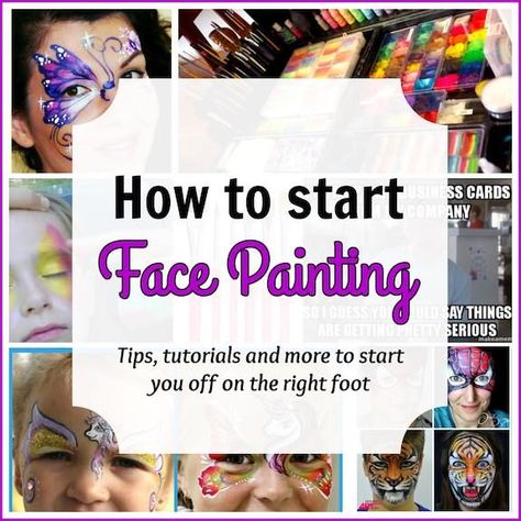 Easy Face Painting Designs, Mime Face Paint, Face Painting Supplies, Cool Face Paint, Painting Beginners, Face Painting Tips, Professional Face Paint, Face Paint Kit, Face Painting Tutorials