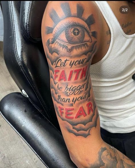 Tattoo Forearm Women, Upper Arm Tattoos For Guys, Black People Tattoos, Fear Tattoo, Arm Tattoos Black, Arm Tattoos For Guys Forearm, Bicep Tattoo Men, Black Men Tattoos, Tattoo Ideas Males