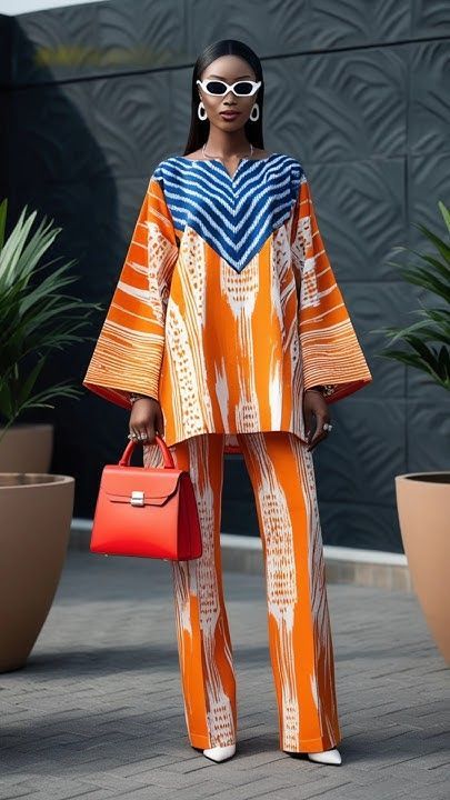 Ankara Latest Styles 2024, Two Piece Ankara Outfit, Ankara Two Piece Outfit Pants, Fads Fashion, Adire Styles For Ladies, Trouser And Top For Ladies, Chitenge Outfits, Ensemble Blazer, Ankara Pants