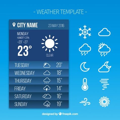 Weather report app | Free Vector #Freepik #freevector #weather-report #sunny-weather #weather-forecast #weather-app News Graphics, Weather Chart, English Teaching Materials, Weather App, Weather Icons, Weather News, Photo Website, Weather Report, Report Template