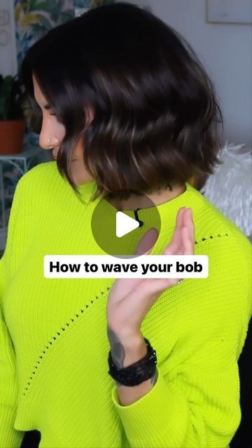 27K views · 1.1K likes | Gabriela Soares on Instagram: "How to wave your bob ✨ 💇‍♀️  Step 1:  Wave the bottom sections with a flat iron by rocking back and forth. The flat iron I used is @tymo_fashiontech  Step 2: Using a 1 inch curling iron and vertical subsections, clamp at the root, slide down, rotate up, unravel and pull through to straighten ends. The curling iron I used is @babyliss  Step 3: Add a salty texture with texture spray NOT hairspray. The one I always reach for is @sexyhair texture spray.   ⭐️ Shop my Favourite Products  You can shop all beauty products used in my link tree bio under “Shop my Favourites”. Click on “posts” to find specific looks from my feed.  #bobhaircut #howtowaveyourhair #bobhairstyles #bobhairstyle #bobhaircuts #bluntbob #bluntbobhaircut #bluntbobcut #s Straightened Bob Hairstyles, Curling Iron Waves Short Hair, How To Curl Bob With Flat Iron, How To Style Short Hair Bob Beach Waves Flat Irons, How To Wave Short Hair With Flat Iron, How To Curl A Bob, How To Curl Short Hair With A Flat Iron, How To Wave Your Hair, Flat Iron Curls Short Hair