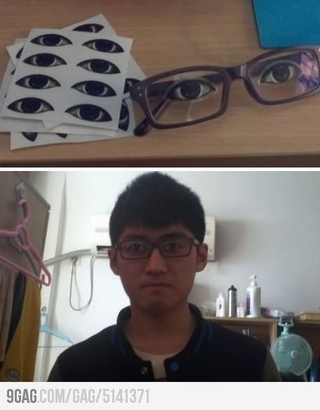 Not sure if real eyes or fake eyes Welcome To Sweden, Glasses Funny, How To Stay Awake, Like A Boss, Bones Funny, Eye Glasses, New Memes, Funny Photos, Funny Images