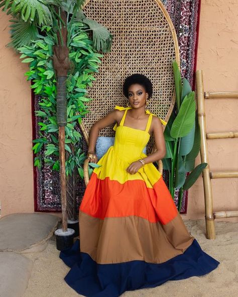 Belangelique Store on Instagram: "This Beautiful Dress feels like Summer in the Caribbean❤️, it would make sure you look snatched and bright with beautiful colors❤️.   Cheta Dress: N65,200  We ship worldwide🌎 Available in store and online" Carribean Gown, Carribean Dress, Beach Gown Summer, Traditional Beach Dress With Vibrant Print, Patterned Beachwear Dress With Vibrant Print, Vibrant Print Beachwear Dress, Caribbean Dress, Beach Gowns, Vibrant Print A-line Beach Dress