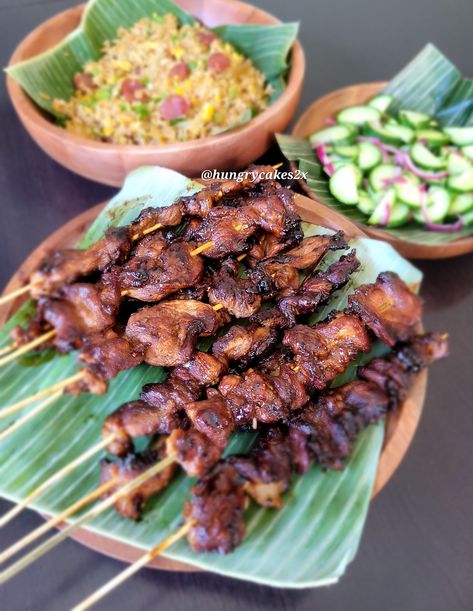 PORK BBQ SKEWERS Filipino-Style - Tita Becky Pinoy Bbq, Filipino Bbq Skewers, Bbq Pork Skewers, Filipino Pork Bbq Sticks, Filipino Pork Barbecue Recipe, Filipino Pork Bbq, Filipino Bbq Pork Skewers Philippines, Barbeque Pork, Pork Skewers