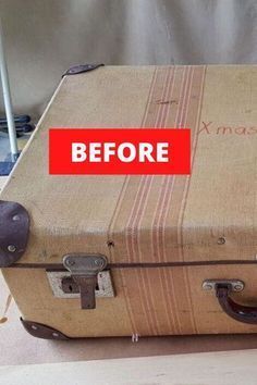 Suit Case Decor Ideas, Thrifted Room Decor, Suitcase Table Diy, Suitcase Makeover, Decoupage Suitcase, Vintage Suitcase Decor, Suitcase Furniture, Vintage Suitcase Table, Suitcase Ideas