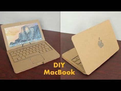 How to Make Apple Laptop With Cardboard at Home - DIY Laptop for Kids - YouTube Laptop Diy, Apple Notebook, Laptop Screen Repair, Cardboard Diy, Teachers Day Card, Diy Laptop, Art Activities For Toddlers, Cardboard Toys, Laptop Storage