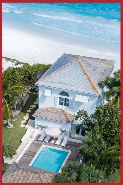 Sea Siren - Private villa in the Bahamas Bahama Wedding, Bahamas Villas, Beach Bahamas, Bahamas House, Harbour Island Bahamas, Outdoor Cabana, Sea Siren, Real Estate Rentals, Bahamas Island