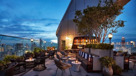 Penthouse Bar, Park Hyatt Bangkok, Rooftop Restaurant Design, New York Penthouse, Terrasse Design, San Myshuno, Rooftop Terrace Design, Rooftop Design, Best Rooftop Bars