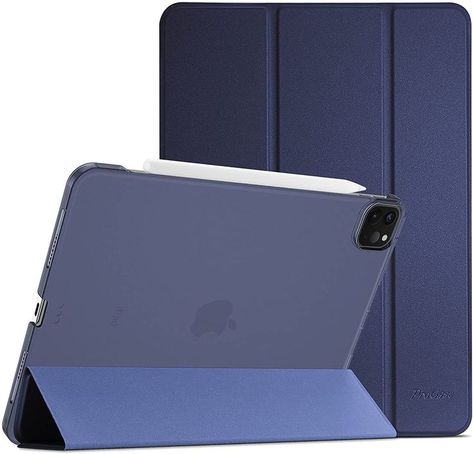 ProCase iPad Pro 12.9 Case 2021 5th Generation, Slim Hard Shell, Lightweight Protective Cover with Auto Wake/Sleep -Navy. Ipad Pro 11 Inch, Apple Ipad Accessories, Cover For Ipad, New Ipad Pro, Ipad Air Cover, Ipad Accessories, Blue Cases, Keyboard Case, Smart Case