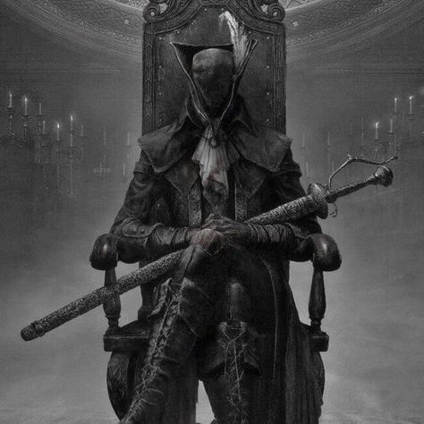 Old Hunter, Bloodborne, Swords, Black And White, White, Black