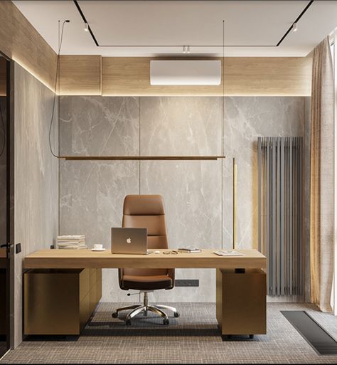 Doctor's Cabin Interior Design, Doctor Chamber Interior Design, Infirmary Room, Doctor Office Design Interiors, Simple Office Interior, Doctors Office Design, Doctors Cabin, Private Office Interior, Boss Cabin