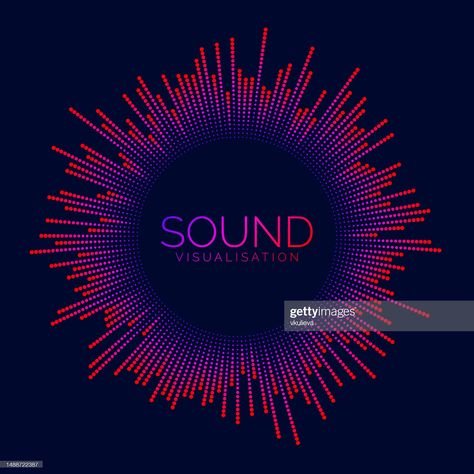 Circle Sound Wave Visualization Bar Dotted Music Player Equalizer Radial Audio Signal Or Vibration Element Voice Recognition Neon Colors Epicenter Target Radar Radio Icon Vector Concept High-Res Vector Graphic - Getty Images Radio Icon, Graphic Equalizer, App Design Layout, Voice Recognition, Sound Wave, Grafic Design, Music Player, Equalizer, Music Players