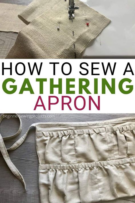 Gathering Apron Sewing Project Forager Apron Pattern, Pocket Apron Pattern Free, Harvest Apron Sewing Pattern, Egg Harvesting Apron, Free Egg Gathering Apron Pattern, Sew Garden Apron, Foraging Apron Pattern Free, Diy Garden Apron Free Pattern, Gathering Apron Diy