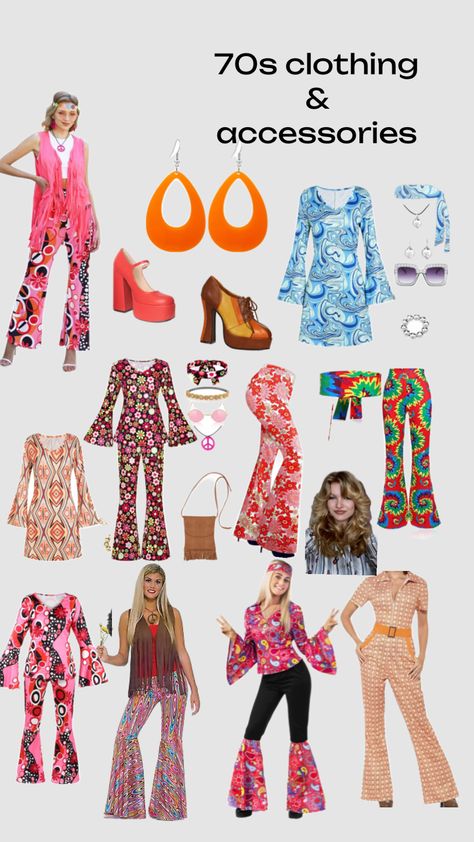 Outfit Ideas 70s, Disco Outfit Ideas 70s, Disco Outfit Ideas, 70s Disco Party Outfit, 70s Disco Costume, 70’s Outfit, Disco Party Outfit, 70s Disco Party, Kawaii Clothes Goth