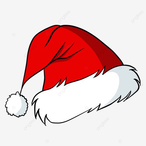 Cartoon Santa Hat, Santa Claus Hat Drawing, Santa Hat Svg Free, Christmas Hat Illustration, Santa Hat Illustration, Christmas Hat Drawing, Santa Hat Drawing, Christmas Hat Png, Christmas Hat Clipart